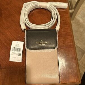 Kate Spade Madison North South Flap Phone Crossbody Toasted Hazelnut KC512 $199